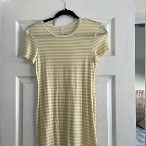 Rvca yellow striped dress